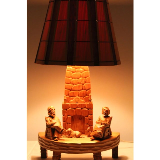 Early 20th Century Rustic Adirondack Style Lamp For Sale - Image 4 of 12