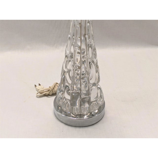 Transparent Orrefors Crystal Table Lamp - By Carl Fagerlund For Sale - Image 8 of 12