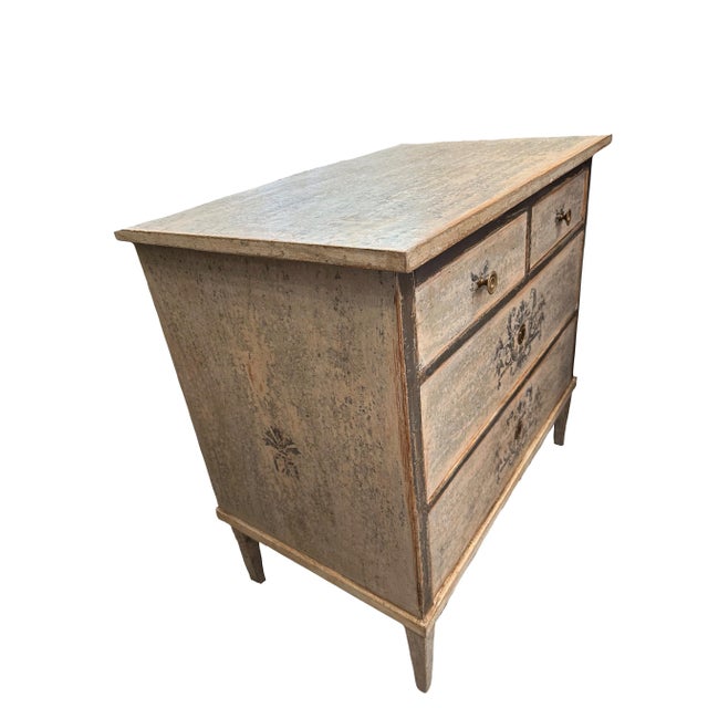 Early 21st Century French Hand-Painted Commode For Sale - Image 5 of 10