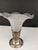 Vintage Sterling Silver Vase With Frosted Ribbed Art Glass Trumpet Insert, Art Deco Style For Sale - Image 10 of 15