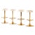1960s Bar Stools in Brass and Imitation Leather by Börje Johanson, 1960s, Set of 4 For Sale - Image 5 of 5