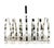 Mid-Century Modern Vintage English Olde Hall Stainless Steel 6-Slice Toast Rack – Mid-Century Modern / English Traditional For Sale - Image 3 of 14