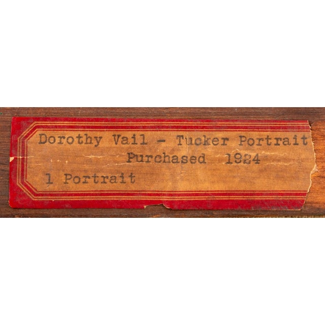 Dorothy Vail Seated Male Figure Oil, Ca. 1924 For Sale In New York - Image 6 of 6