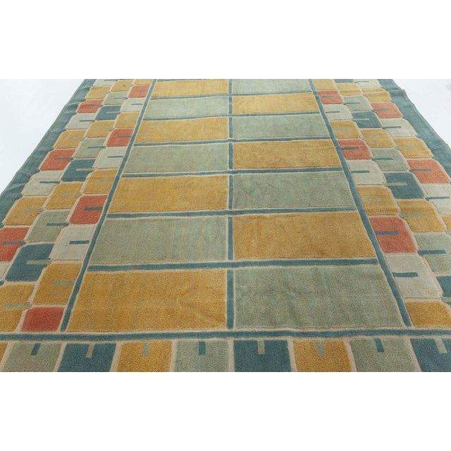 Textile Modern Swedish-Inspired Half Pile Wool Rug by Doris Leslie Blau For Sale - Image 7 of 9