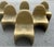 Gold Postmodern Gold Plastic Side Chairs in the Style of Verner Panton From Vitra, 1990s For Sale - Image 8 of 10