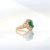Metal Gia Certified 2.0cts Colombian Emerald Diamond Ring in 14k Gold | Em 9X7mm, Size 6.75 For Sale - Image 7 of 9