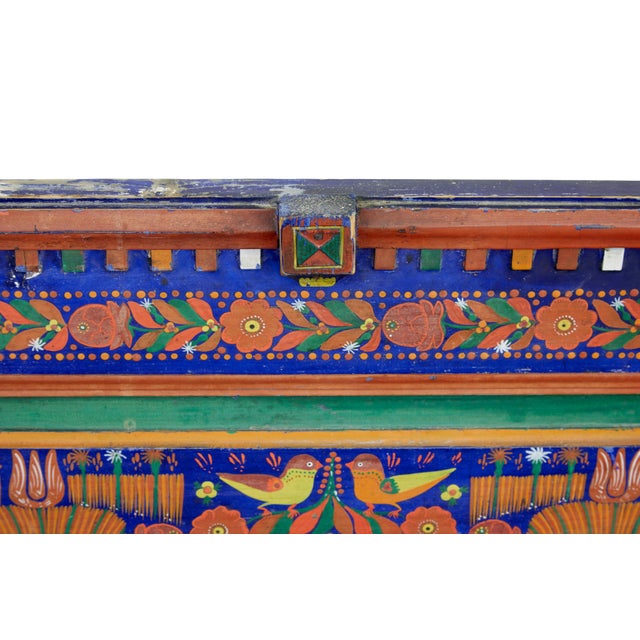 Late 19th Century Folk Art Hand-Painted Corner Seat, 1880, Set of 2 For Sale - Image 5 of 7