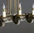 Art Decò Bronze French Chandelier, 1930s For Sale - Image 4 of 10