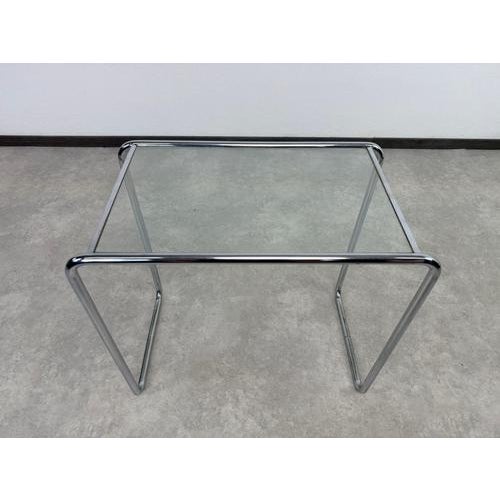 Marcel Breuer Bauhaus Tubular Chrome and Glass Side Table by Marcel Breuer, 1940s For Sale - Image 4 of 12