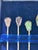 Vintage Semi-Precious Stone Cocktail Picks With Silver Coin Spoon & Presentation Box, Set of 7 For Sale In Louisville - Image 6 of 8