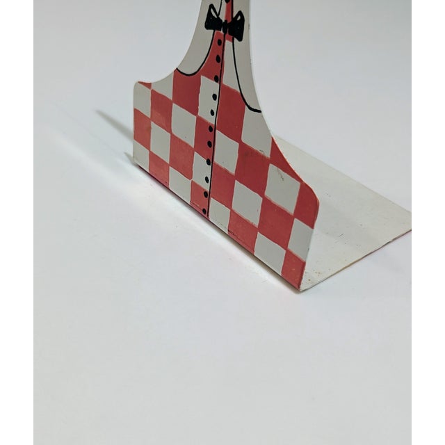 Mid-Century Japanese Painted Steel Bookend For Sale - Image 4 of 6
