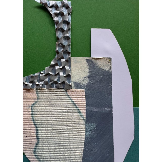 Abstract "Pop Music 4" Original Mixed-Media Collage on Paper by Zac Woodiel For Sale - Image 3 of 9