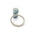 Blue Stunning 925 Silver Twin Ring With December Birthsotne 5.49 Carat Prong Set - Size 8 For Sale - Image 8 of 12