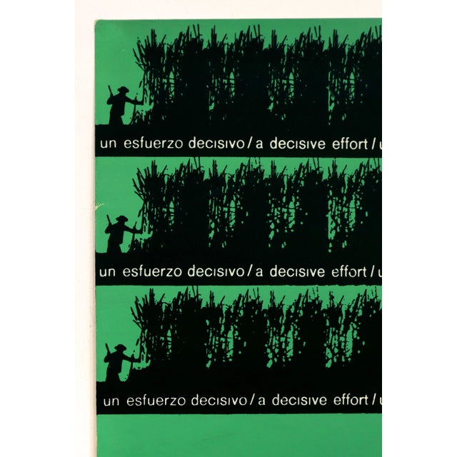 1970 Poster - Un Esfuerzo Decisivo / a Decisive Effort / Un Effort Décisif (Sugar Cane Harvest) For Sale - Image 4 of 6