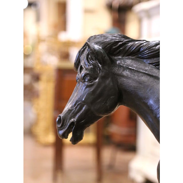 Mid 20th Century Mid-Century Bronze Horse Sculpture Signed David Alan Jones Limited Edition 4/8 For Sale - Image 10 of 12