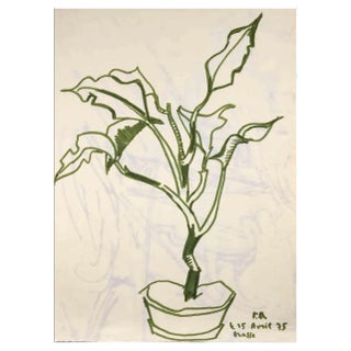 Reynold Arnould, Plant, 1975, Drawing For Sale