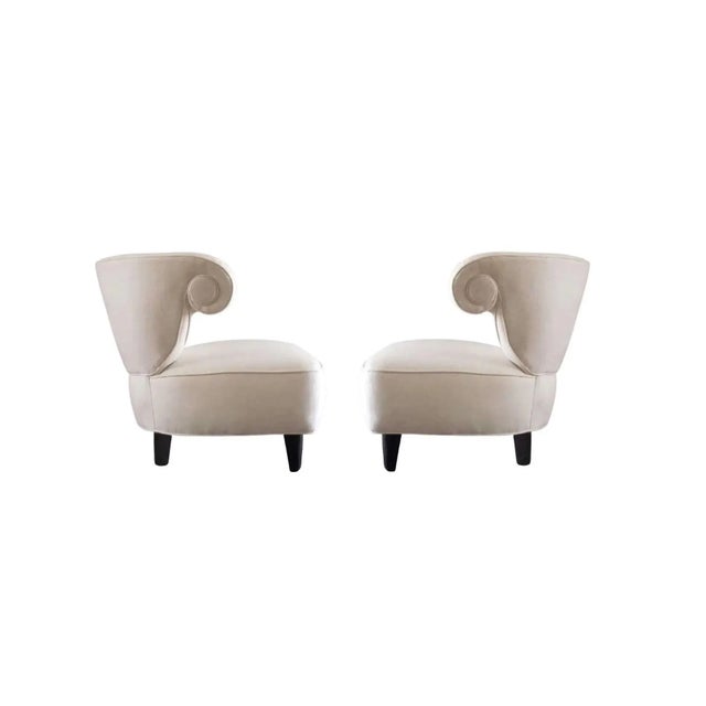 Scrolled-Arm Chairs by Paul László, 1940s - A Pair For Sale - Image 12 of 13