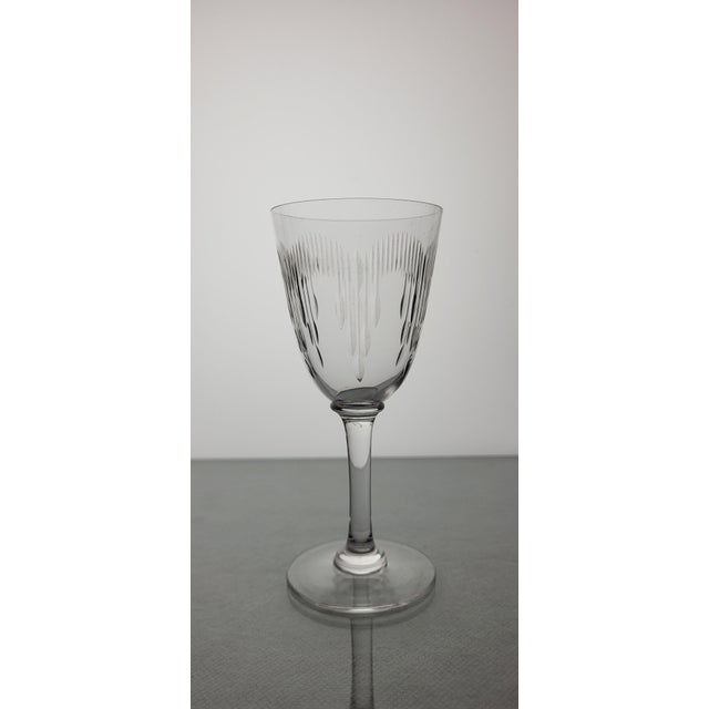 Baccarat Baccarat Crystal Wine Glasses Molière Model, 1920s, Set of 6 For Sale - Image 4 of 6