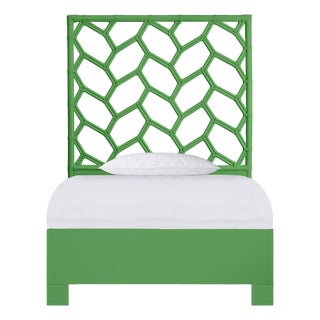 Silas Platform Bed Twin - Bright Green For Sale