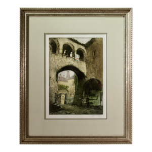Josef Eidenberger Cityscape C. 1960 Original Print