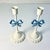 1970s Vintage French Chippendale Boho Chic Ribbon Bows Candlestick Holders - A Pair. For Sale - Image 4 of 11