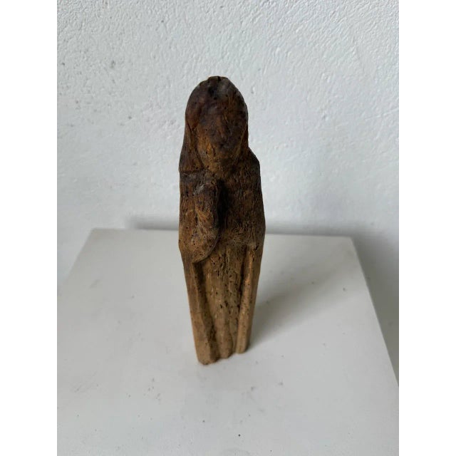 Small Wooden Sculpture of the Virgin Mary, 15th Century For Sale - Image 17 of 17