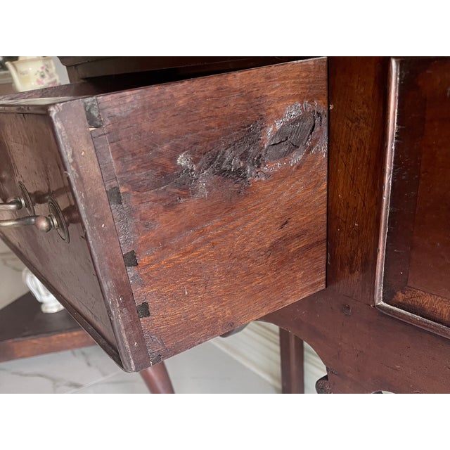 Brown 1940s Holland Company Welch Dresser W/Plate Rack in Distressed Oak For Sale - Image 8 of 16