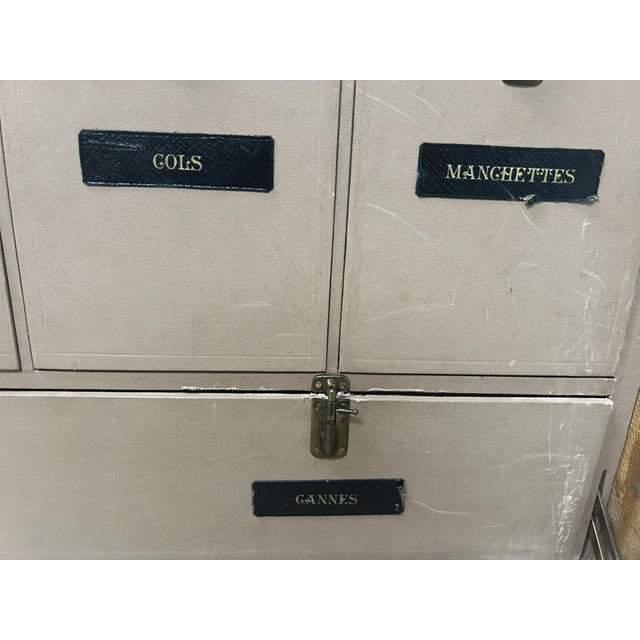 Antique Travel Trunk with Compartmentalized Interior For Sale - Image 14 of 16