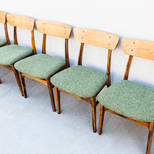 Wood 1970s Restored Japanese Mid Century Modern Dining Chairs For Sale - Image 7 of 12