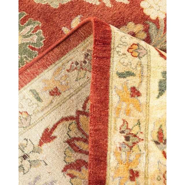 Mogul, One-of-a-Kind Hand-Knotted Area Rug in Red, 9' 3" x 11' 10" For Sale In New York - Image 6 of 8