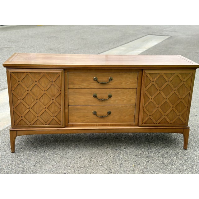 Wood 1960 Mid Century Credenza United Furniture For Sale - Image 7 of 9