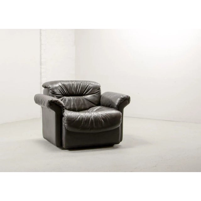 Wood Lounge Chair with Padded Leather from de Sede, 1970s For Sale - Image 7 of 8