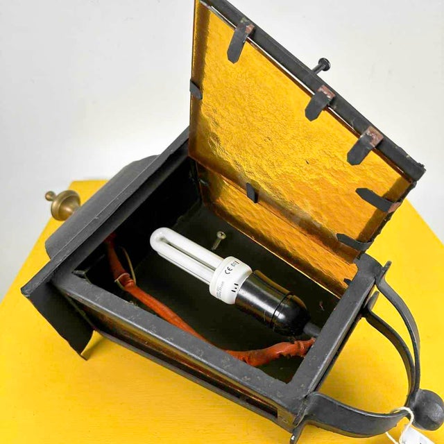 Vintage Outdoor Lantern in Glass For Sale - Image 10 of 11