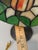 Glass Vintage Tiffany Style Large Stained Glass Tulip Accent Lamp Antique Bronze Finisg Base 22"h For Sale - Image 7 of 12