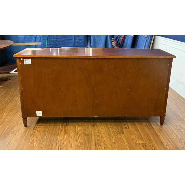 Hepplewhite Four Door Buffet by Leighton Hall - Showroom Sample For Sale - Image 13 of 13
