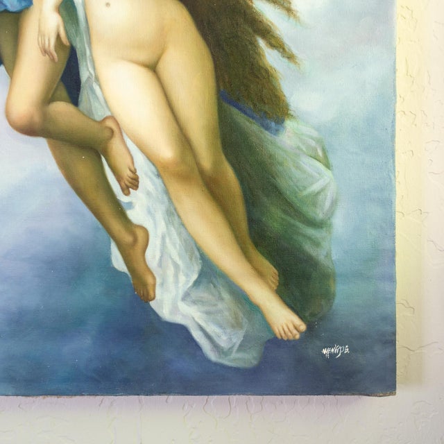 William Adolphe Bouguereau the Abduction of Psyche Masters Study Oil on Linen For Sale - Image 10 of 17