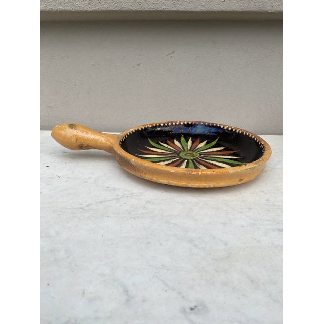 French Country French Pottery Handled Platter Savoie , Circa 1890 For Sale - Image 3 of 4