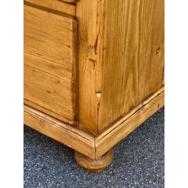 Rustic European Pine Chest of Three Drawers, Hungary For Sale - Image 3 of 14