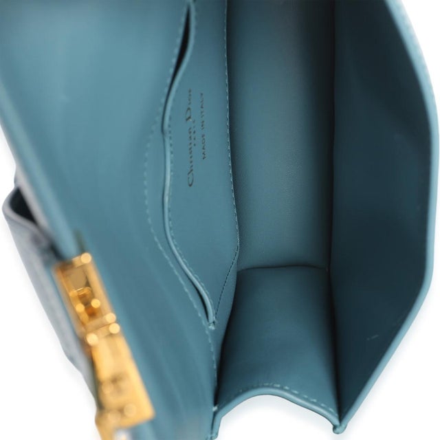 Blue Calfskin 30 Montaigne Micro Bag For Sale - Image 9 of 9