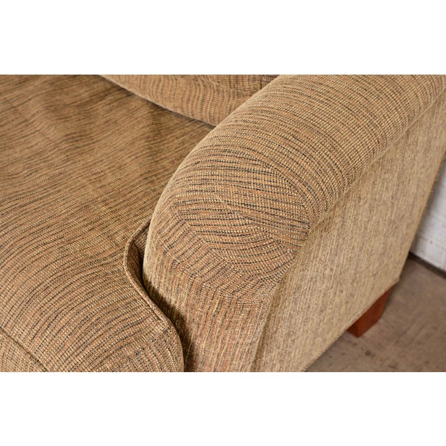 Tan Baker Furniture Contemporary Upholstered Sofa For Sale - Image 8 of 14