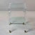 Large Italian Lucite Two-Tier Table on Casters For Sale - Image 10 of 13