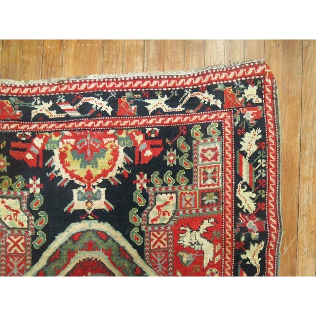 Zabihi Collection Antique Karabagh Runner - 3'6" x 18' For Sale In New York - Image 6 of 8