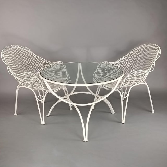 Italian Garden Table and Chairs, 1950s, Set of 5 For Sale - Image 4 of 11