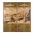 Vintage Four-Panel Painted Screen Depicting Macau Harbor, 1855 For Sale - Image 10 of 17
