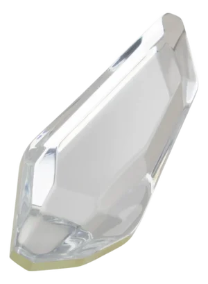 Kaso Silver Mirror Effect Ice Cube Acrylic Asymmetric Brooch