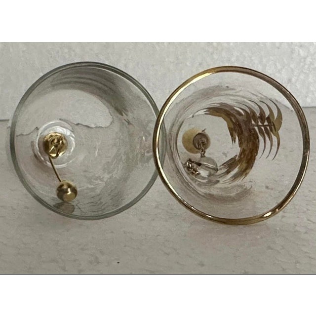 Vintage Late 20th Century Floral & Bird Gold Plated Bells- Set of 2 For Sale - Image 4 of 9