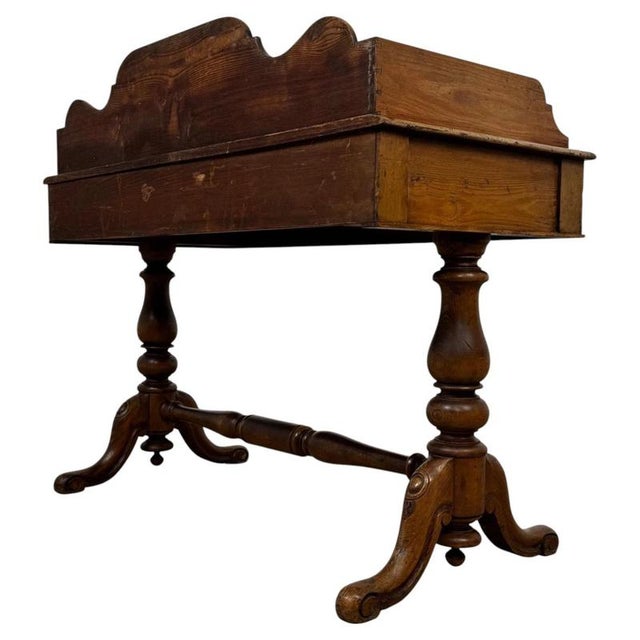 19th Century Antique English Oak Washstand For Sale - Image 6 of 10
