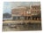 Torri del Benaco Borelli Guido, Hotel Albergo Gardesana Harbor, 1970s, Oil Painting on Canvas For Sale
