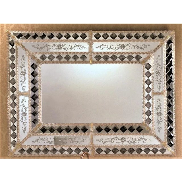 Venetian Mirror Murano Glass "San Mafio" by Fratelli Tosi For Sale - Image 6 of 7