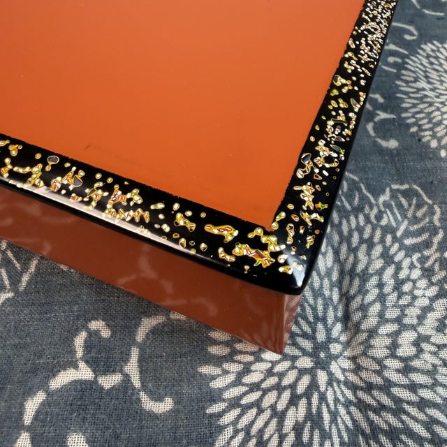 Black ​Japanese Lacquerware Wakasa-Nuri Document Box, 1970s For Sale - Image 8 of 15